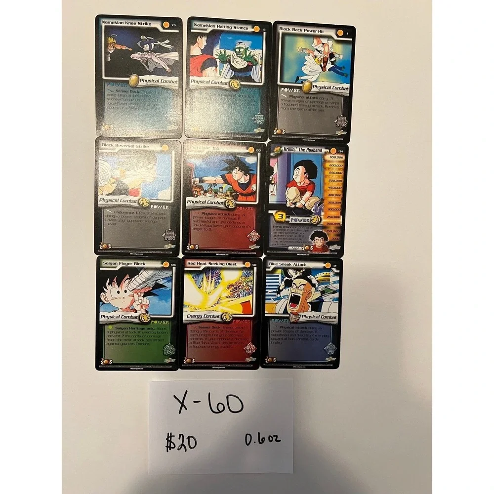 Dragon ball z cards (x-60)